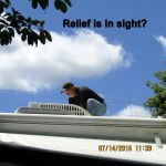 Ronnie on the roof