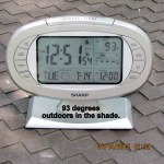 Outdoor temp at twelve-fifty