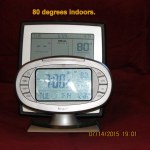 Temperature at seven