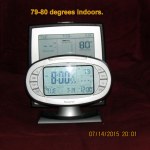 Temperature at eight