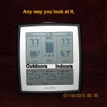 Temperature at six-thirty