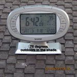 Temperature at six-forty