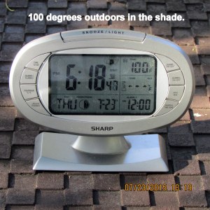 Temperature at six-eighteen