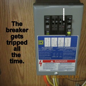 Tripped breaker