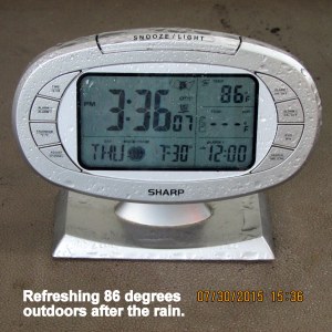 Temperature at three-thirty