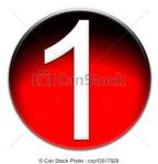 Number One in round red circle