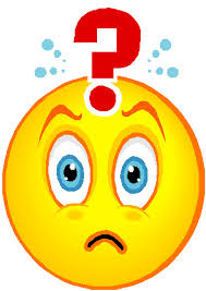Smiley face with question mark over head