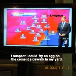 Temperature at five-eighteen