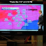 Feels like temp at five-nineteen