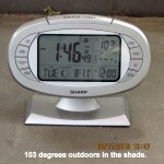 Time and temperature at one-forty-six