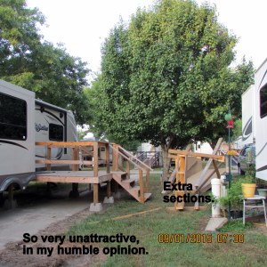 Mickey Mouse job of remodeled porch