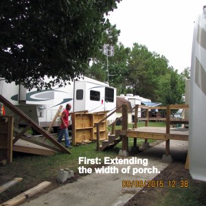 First extending the porch