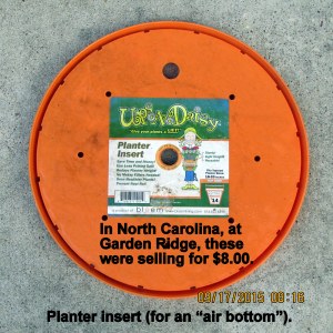 Professional planter insert