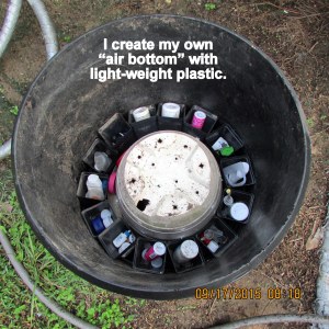 Plastic in the bottom