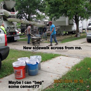 Maybe I can beg some cement