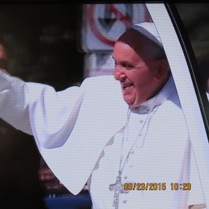 Pope Francis in Washington DC (close up)