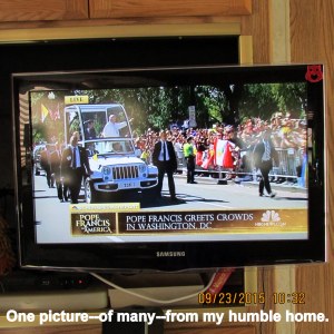 Pope Francis in Washington DC (wider view)