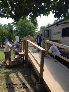 Patsy's family make-shift remodel