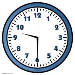 Clock nine thirty