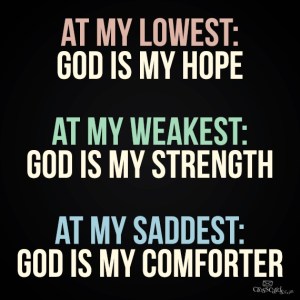 God is my hope poster