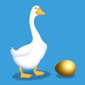 Golden egg and goose