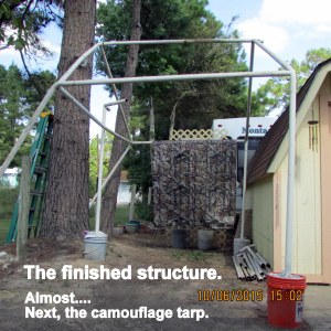 The finished structure