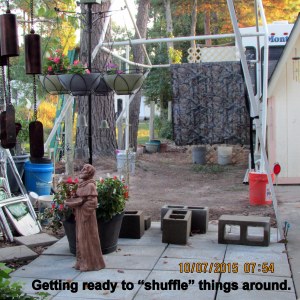 Getting ready to shuffle things around