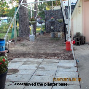 Moved the planter base