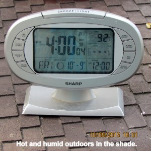 Hot and humid at four