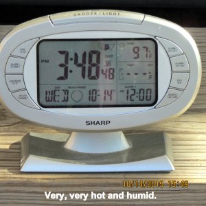 Temperature at three-forty-eight