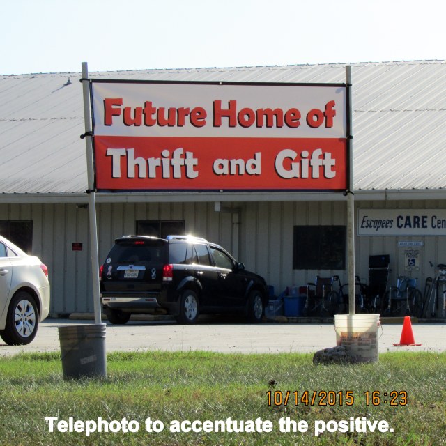 Late afternoon picture of banner