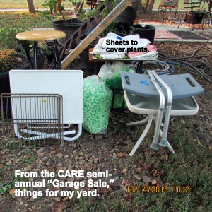 Garage sale purchases