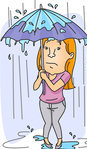 A-Woman-Standing-In-The-Pouring-Rain