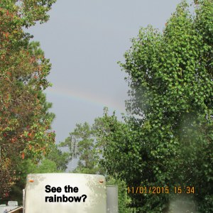 Rainbow over my trailer