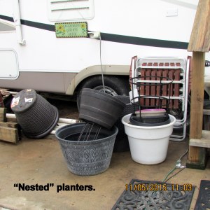 Nested flower pots