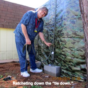 Ratcheting the strap