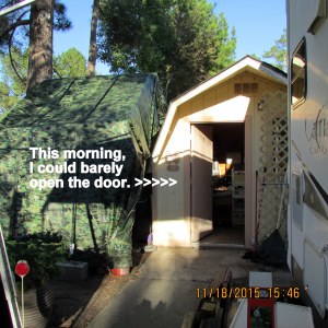 Cleaned the storage building