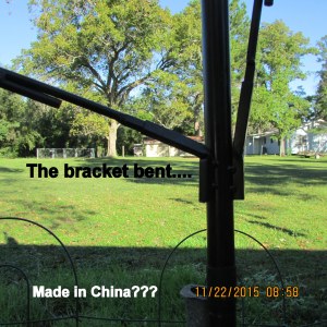 Bent bracket