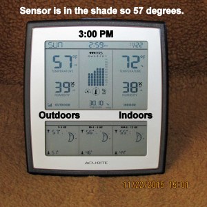 Temperature at three