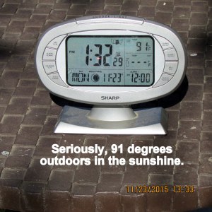 Temperature at one-thirty