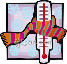 Thermometer with scarf