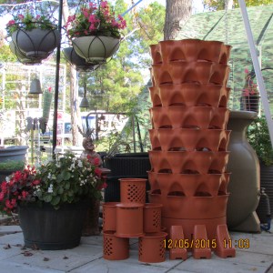 Garden Tower partly assembled