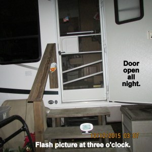 Door open overnight