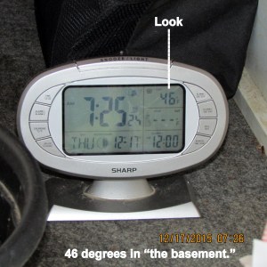 Temperature in the basement