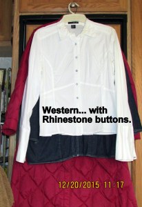 Western shirt with Rhinestone buttons