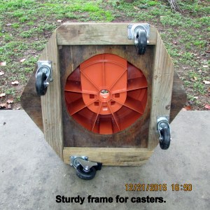 Sturdy frame for casters