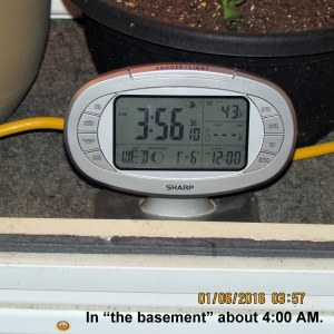 Temperature at four AM