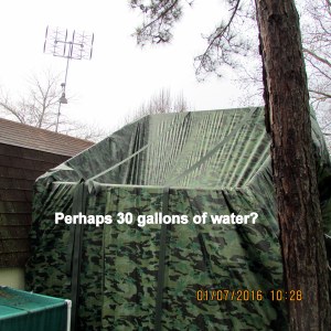 Maybe thirty gallons