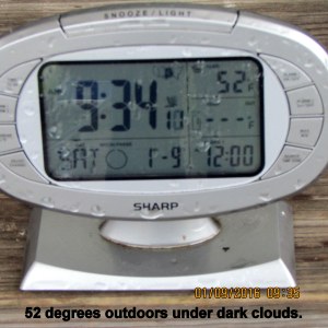 Temperature at nine-thirty