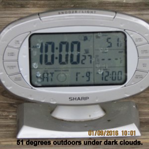 Tine and temperature at ten